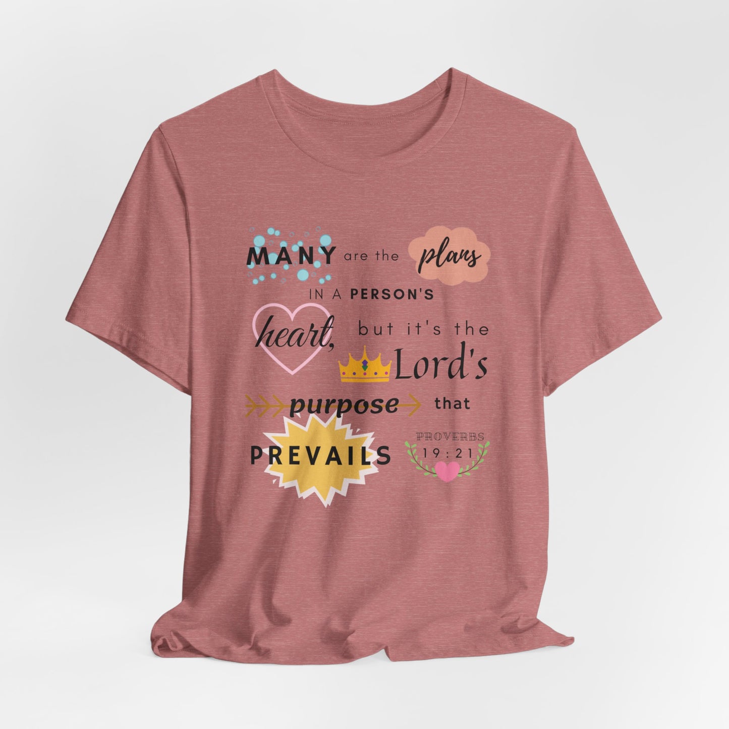 Proverbs 19:21 Bible Verse T-Shirt