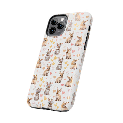 Bunny Love Tough Phone Case for iPhone and Samsung Galaxy