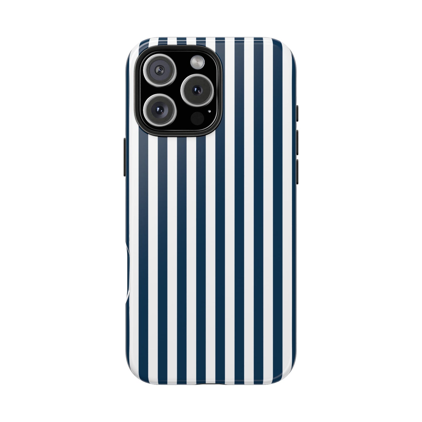 Navy Blue Stripes Tough Phone Case for iPhone and Samsung Galaxy