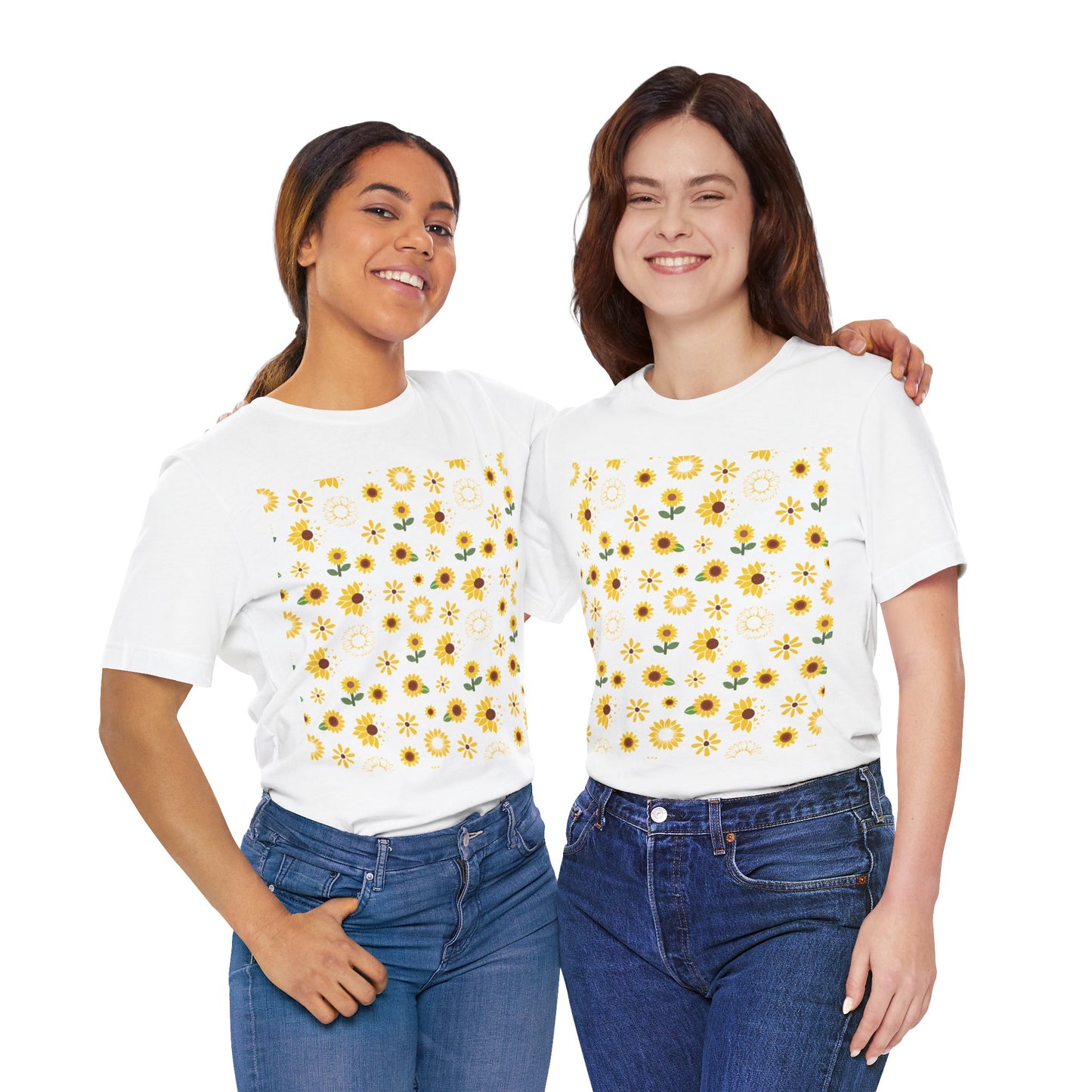 Camisa unisex con ráfaga de girasol