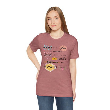 Proverbs 19:21 Bible Verse T-Shirt