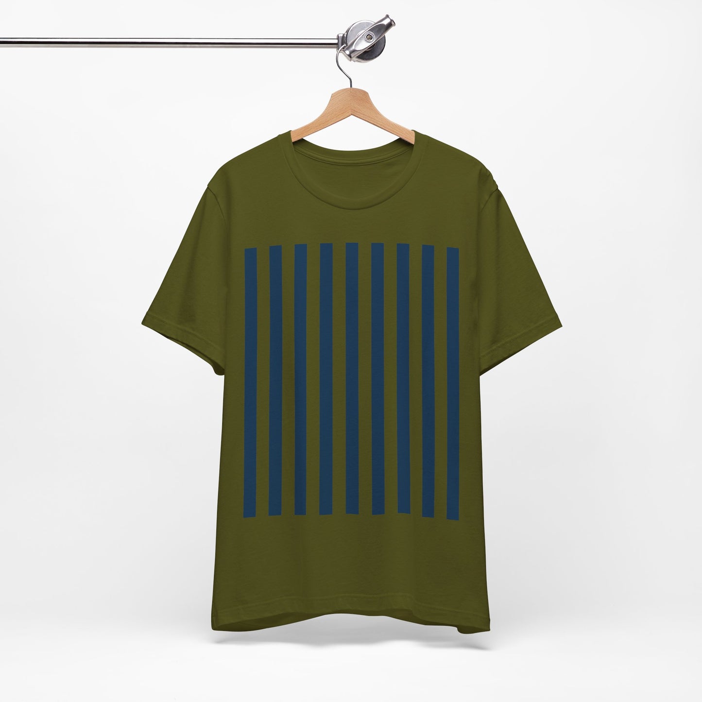 Navy Blue Stripes Shirt Royal Blue T-Shirts