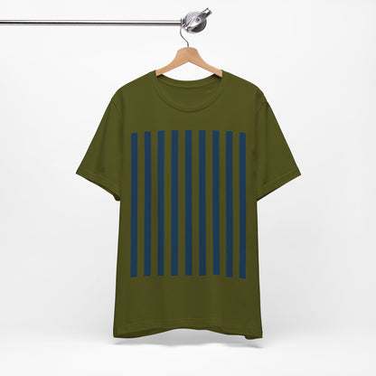 Navy Blue Stripes Shirt Royal Blue T-Shirts