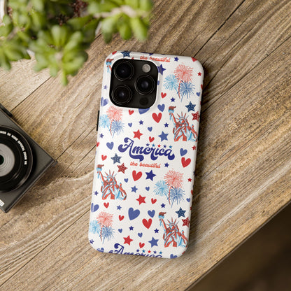 America the Beautiful Tough Phone Case for iPhone and Samsung Galaxy