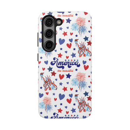 America the Beautiful Tough Phone Case for iPhone and Samsung Galaxy