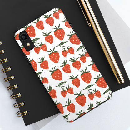 Tropical Strawberry Tough Phone Case for iPhone and Samsung Galaxy