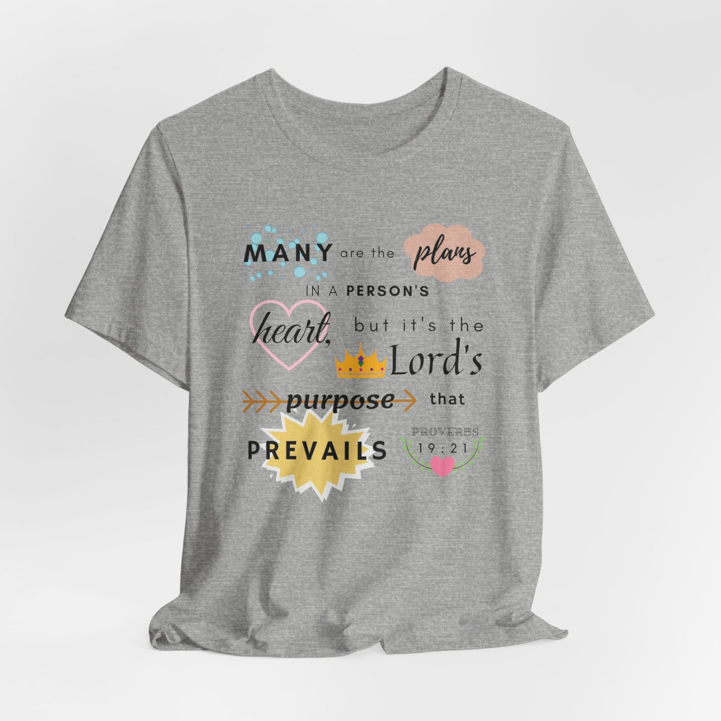 Proverbs 19:21 Bible Verse T-Shirt