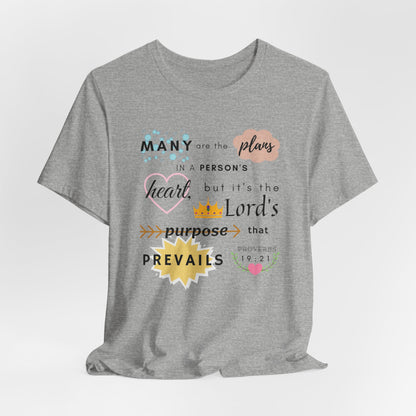 Proverbs 19:21 Bible Verse T-Shirt