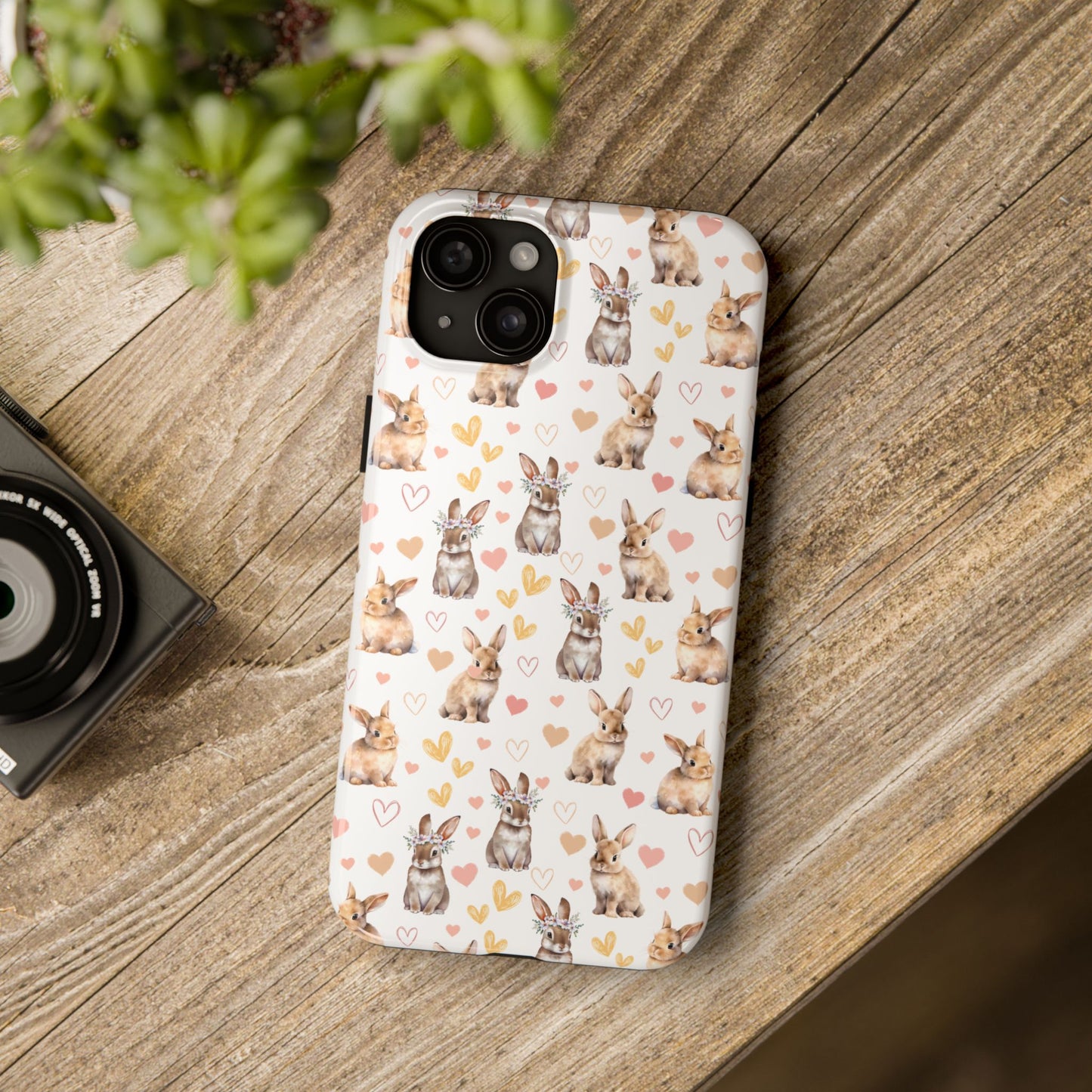 Bunny Love Tough Phone Case for iPhone and Samsung Galaxy