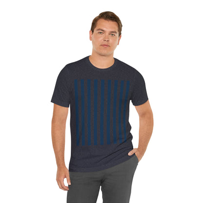 Navy Blue Stripes Shirt Royal Blue T-Shirts