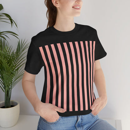 Coral Pink Stripes Shirt