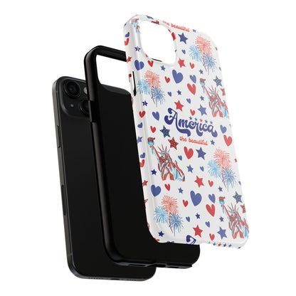 America the Beautiful Tough Phone Case for iPhone and Samsung Galaxy