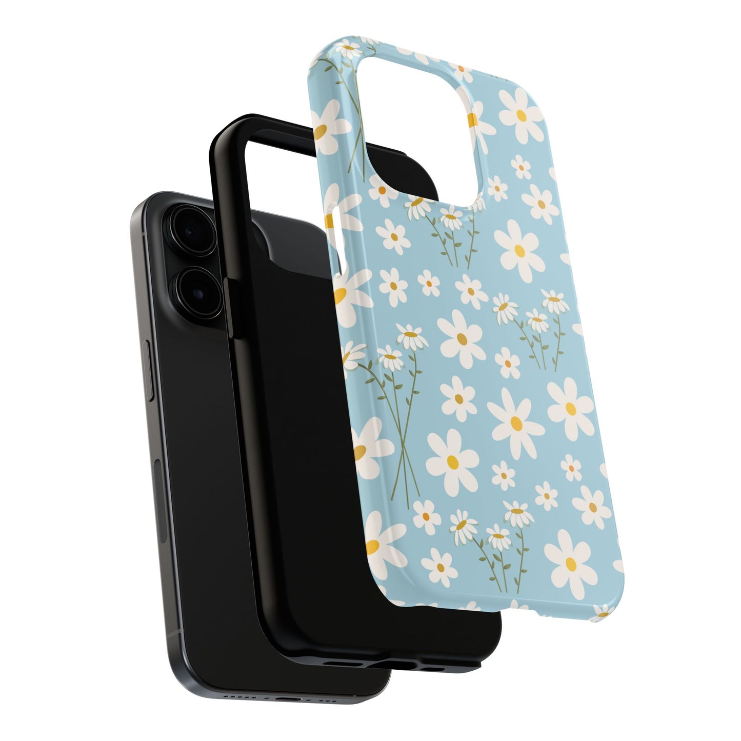 Sky Blue Daisy Tough Phone Case for iPhone and Samsung Galaxy