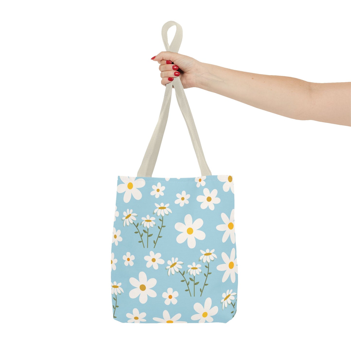 Sky Blue Daisy Tote Bag