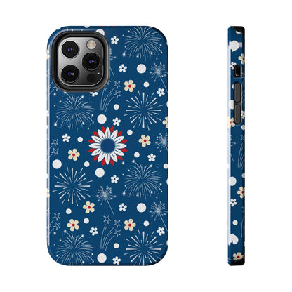 USA Daisy Fireworks Tough Phone Case for iPhone and Samsung Galaxy