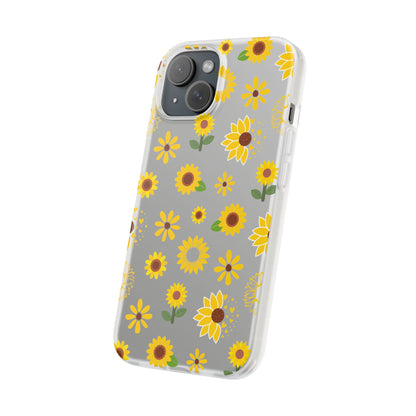 Sunflower Burst Flexible Phone Case iPhone Case Samsung Galaxy