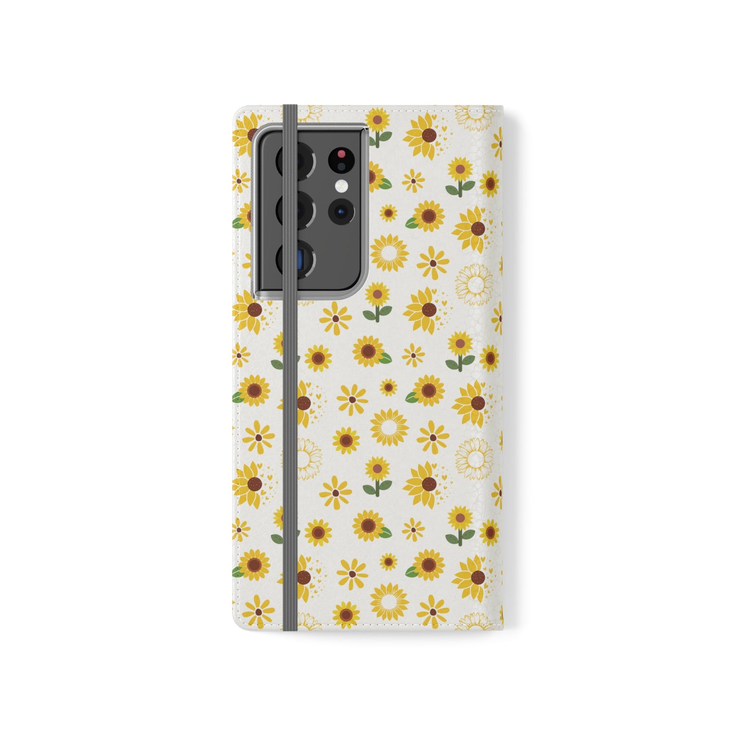 Sunflower Burst Flip Phone Case Cover with Pockets - Phone Case - Kristine Celestine