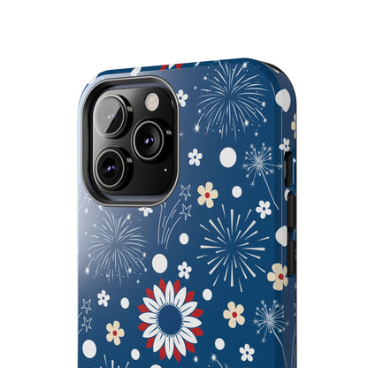 USA Daisy Fireworks Tough Phone Case for iPhone and Samsung Galaxy