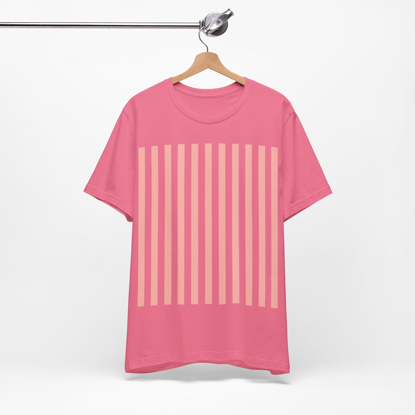 Coral Pink Stripes Shirt