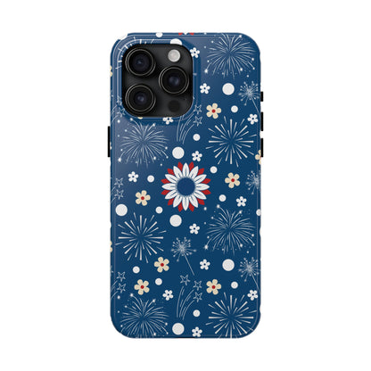 USA Daisy Fireworks Tough Phone Case for iPhone and Samsung Galaxy