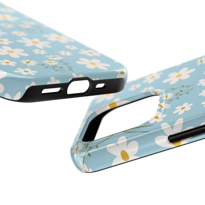 Sky Blue Daisy Tough Phone Case for iPhone and Samsung Galaxy