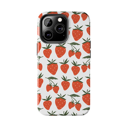 Tropical Strawberry Tough Phone Case for iPhone and Samsung Galaxy