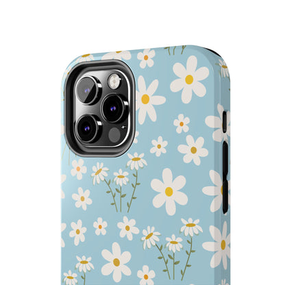 Sky Blue Daisy Tough Phone Case for iPhone and Samsung Galaxy