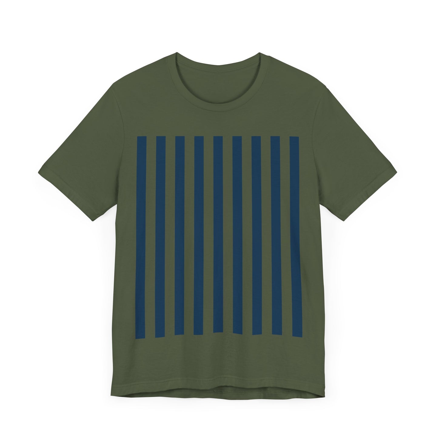 Navy Blue Stripes Shirt Royal Blue T-Shirts