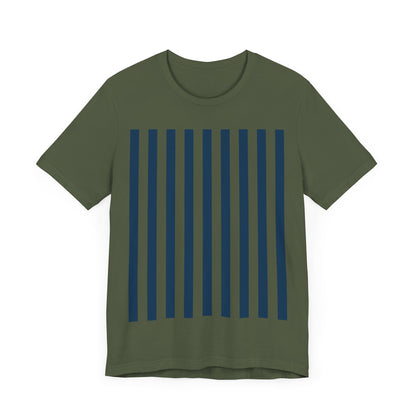 Navy Blue Stripes Shirt Royal Blue T-Shirts