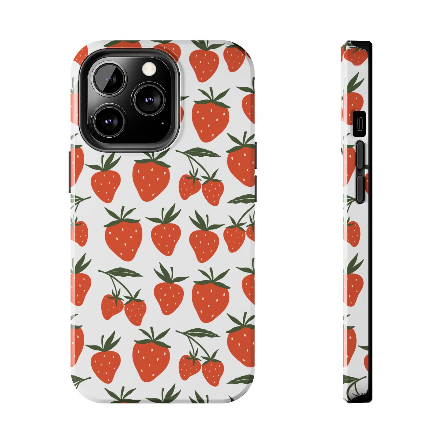 Tropical Strawberry Tough Phone Case for iPhone and Samsung Galaxy