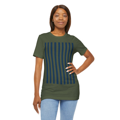 Navy Blue Stripes Shirt Royal Blue T-Shirts