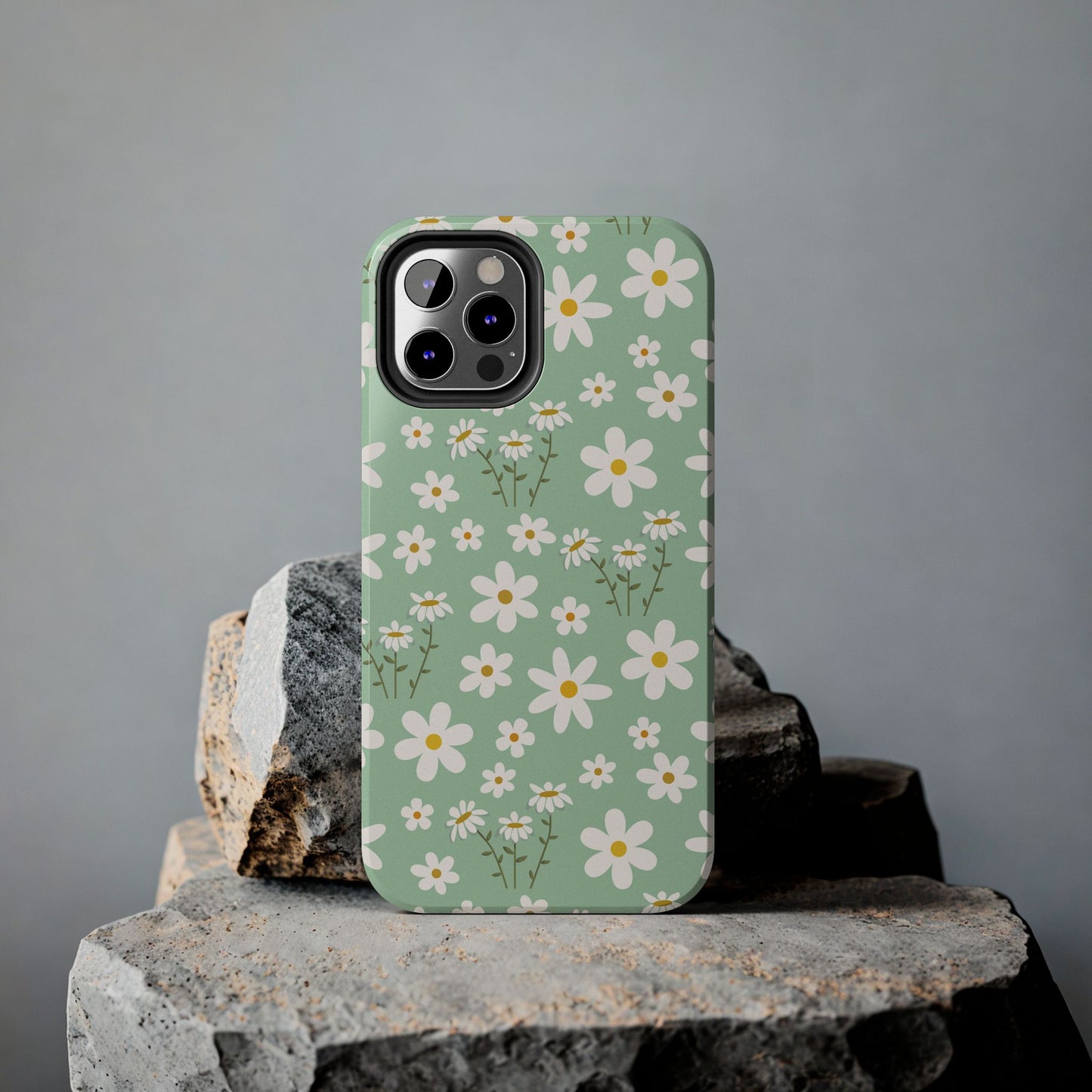 Mint Daisy Delight Tough Phone Case for iPhone and Samsung Galaxy