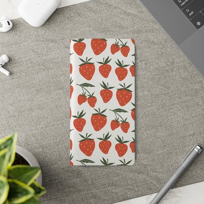 Tropical Strawberry Flip Phone Case Cover with Pockets - Phone Case - Printify - Kristine Celestine