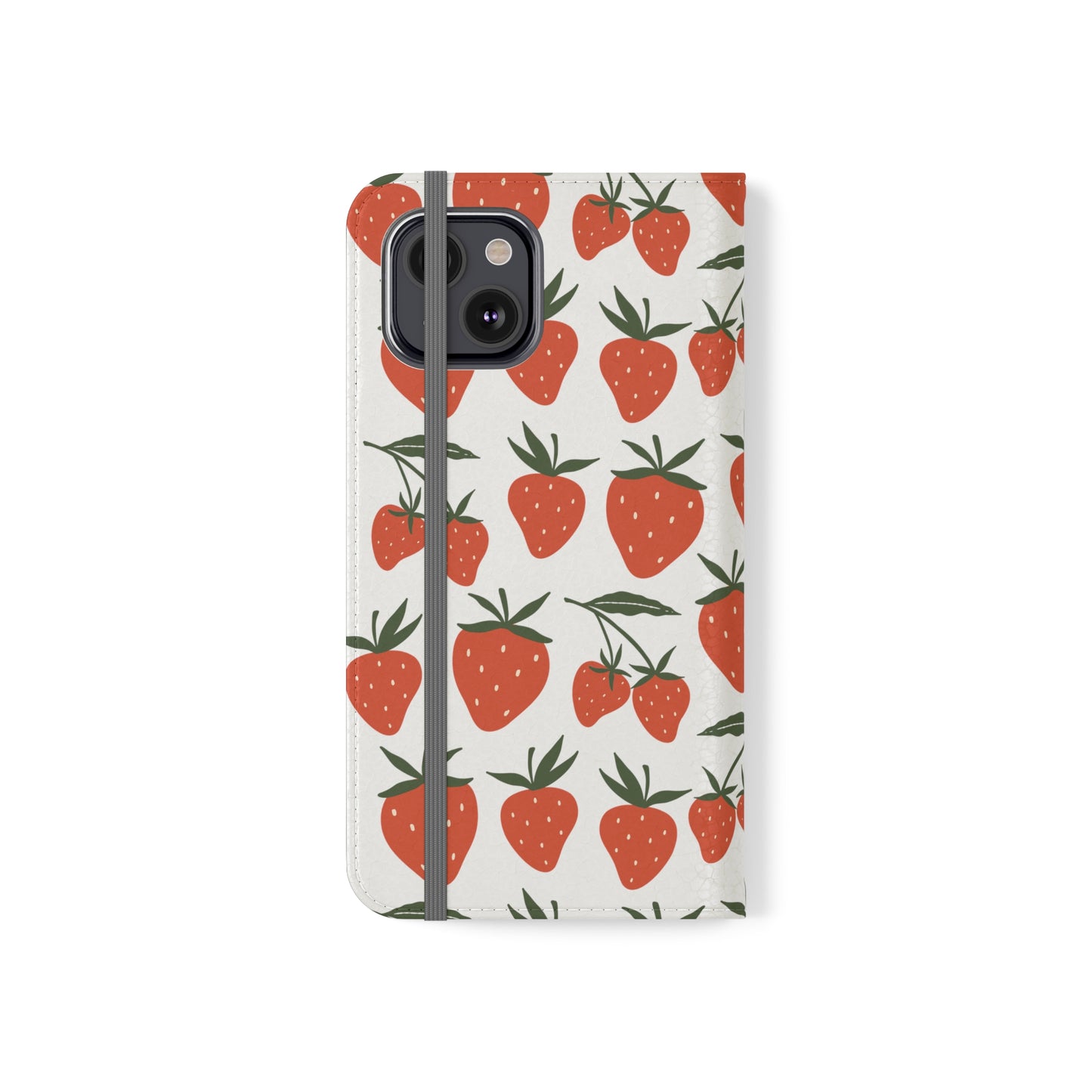 Tropical Strawberry Flip Phone Case Cover with Pockets - Phone Case - Kristine Celestine