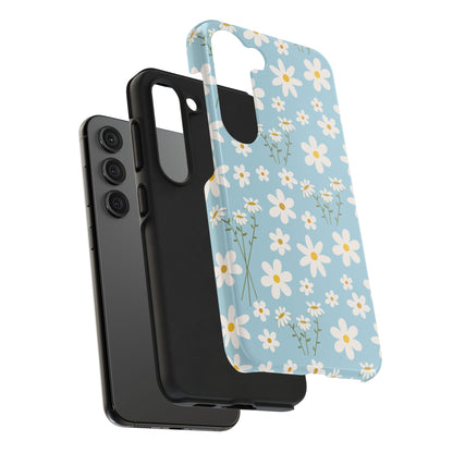 Sky Blue Daisy Tough Phone Case for iPhone and Samsung Galaxy