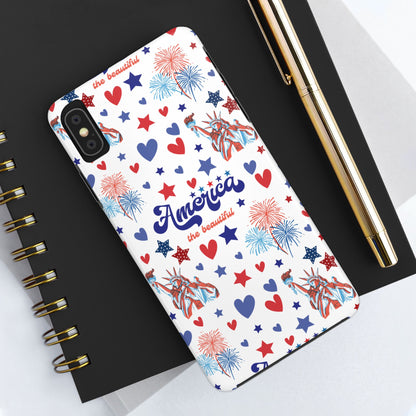 America the Beautiful Tough Phone Case for iPhone and Samsung Galaxy