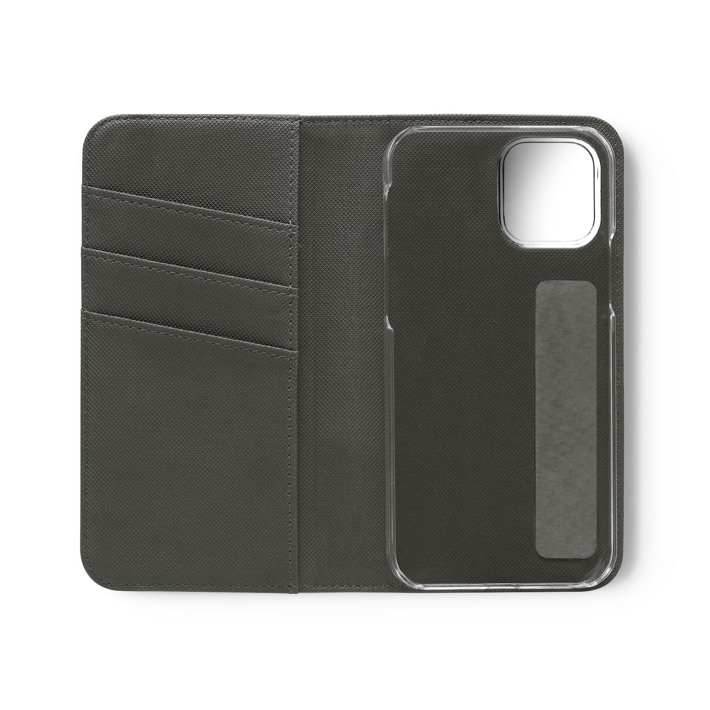 Navy Blue Stripes Flip Phone Case Cover with Pockets