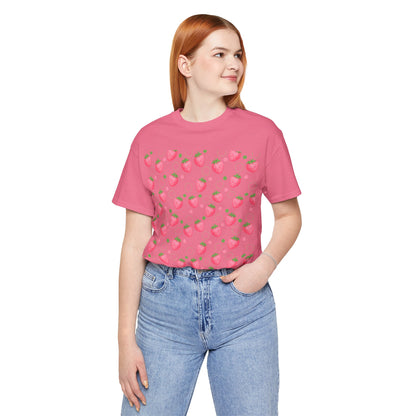 Pink Strawberry Bubbles T - Shirt - T - Shirt - Kristine Celestine