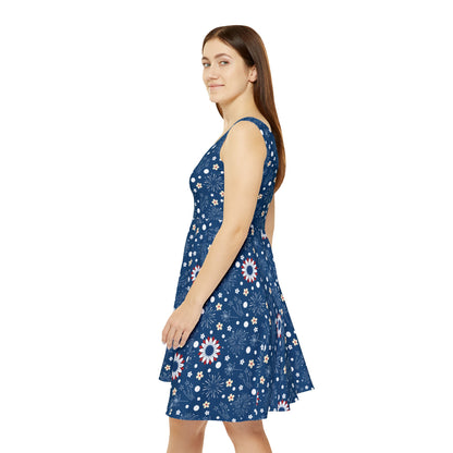 USA Daisy Fireworks Women's Skater Dress - Dress - Kristine Celestine