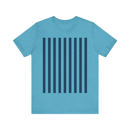 Navy Blue Stripes Shirt Royal Blue T-Shirts