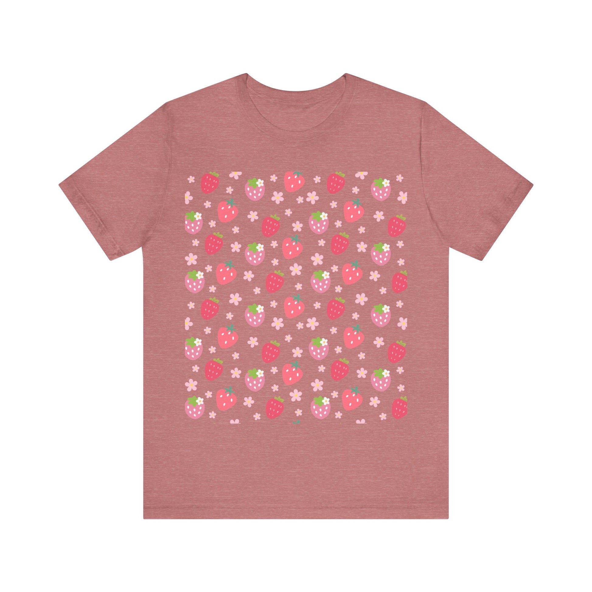 Strawberries and Daisies T - Shirt - T - Shirt - Kristine Celestine