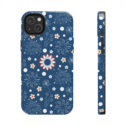 USA Daisy Fireworks Tough Phone Case for iPhone and Samsung Galaxy