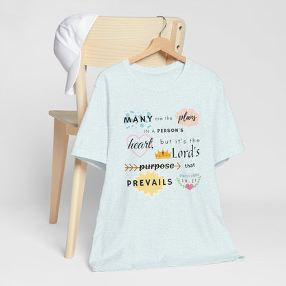 Proverbs 19:21 Bible Verse T-Shirt