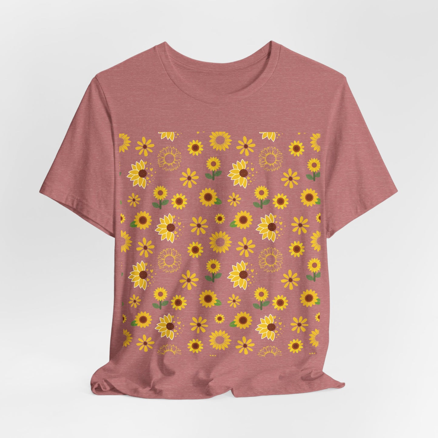 Camisa unisex con ráfaga de girasol