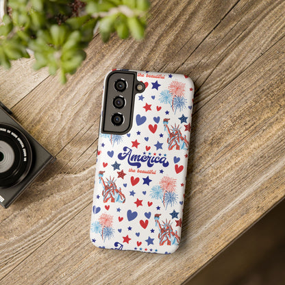 America the Beautiful Tough Phone Case for iPhone and Samsung Galaxy