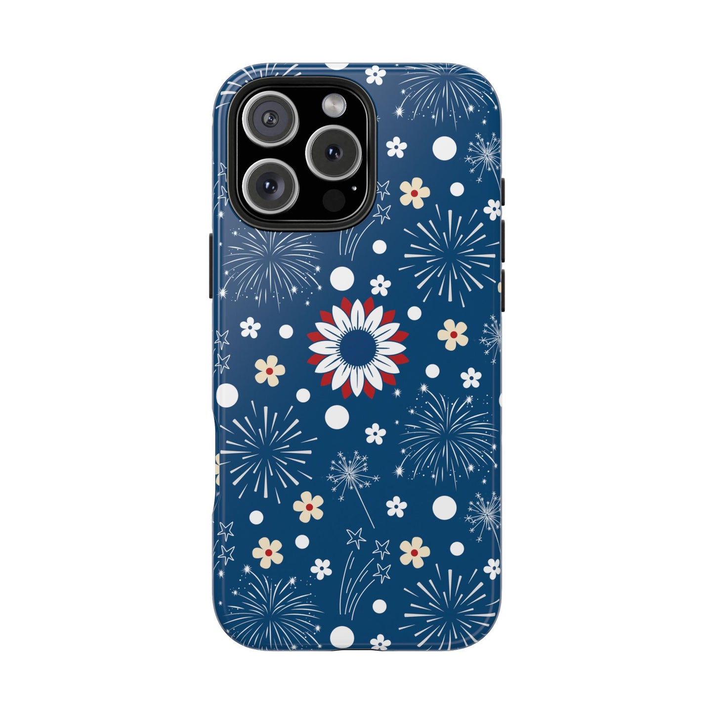 USA Daisy Fireworks Tough Phone Case for iPhone and Samsung Galaxy