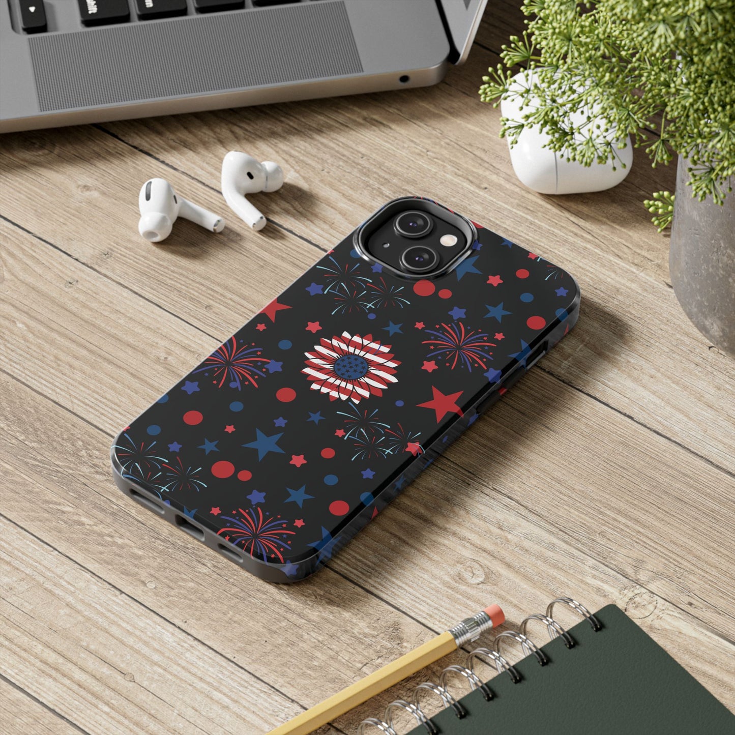 Starry Night America Tough Phone Case for iPhone and Samsung Galaxy