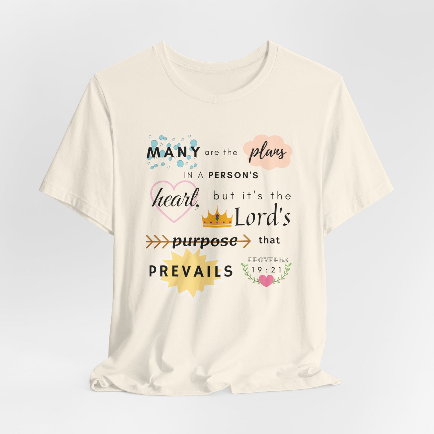 Proverbs 19:21 Bible Verse T-Shirt