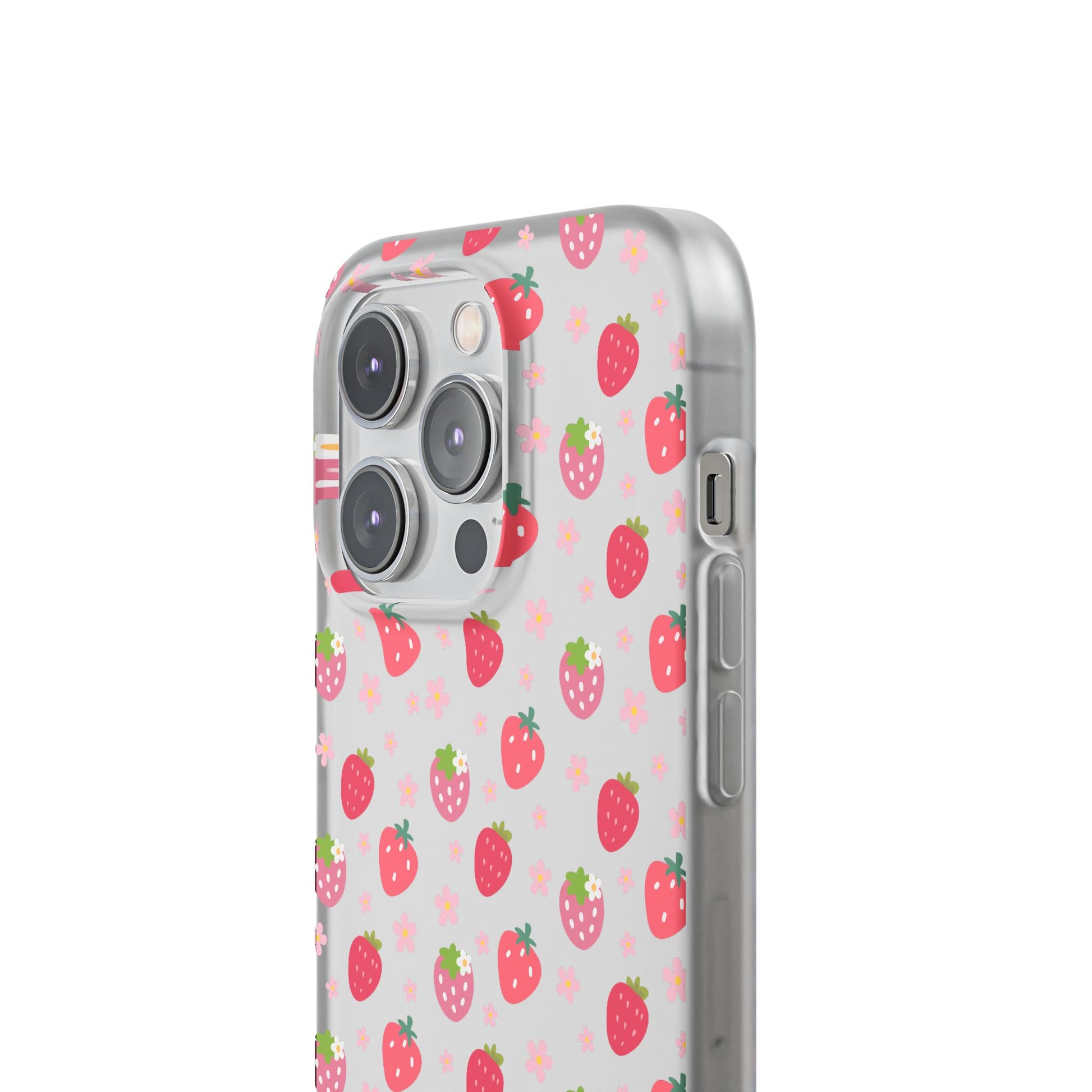 Strawberries and Daisies Flexible Phone Case iPhone Case Samsung Galaxy - Phone Case - Kristine Celestine