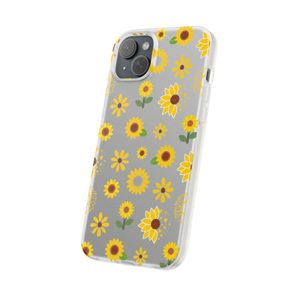 Sunflower Burst Flexible Phone Case iPhone Case Samsung Galaxy